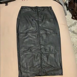 Leather Pencil Skirt